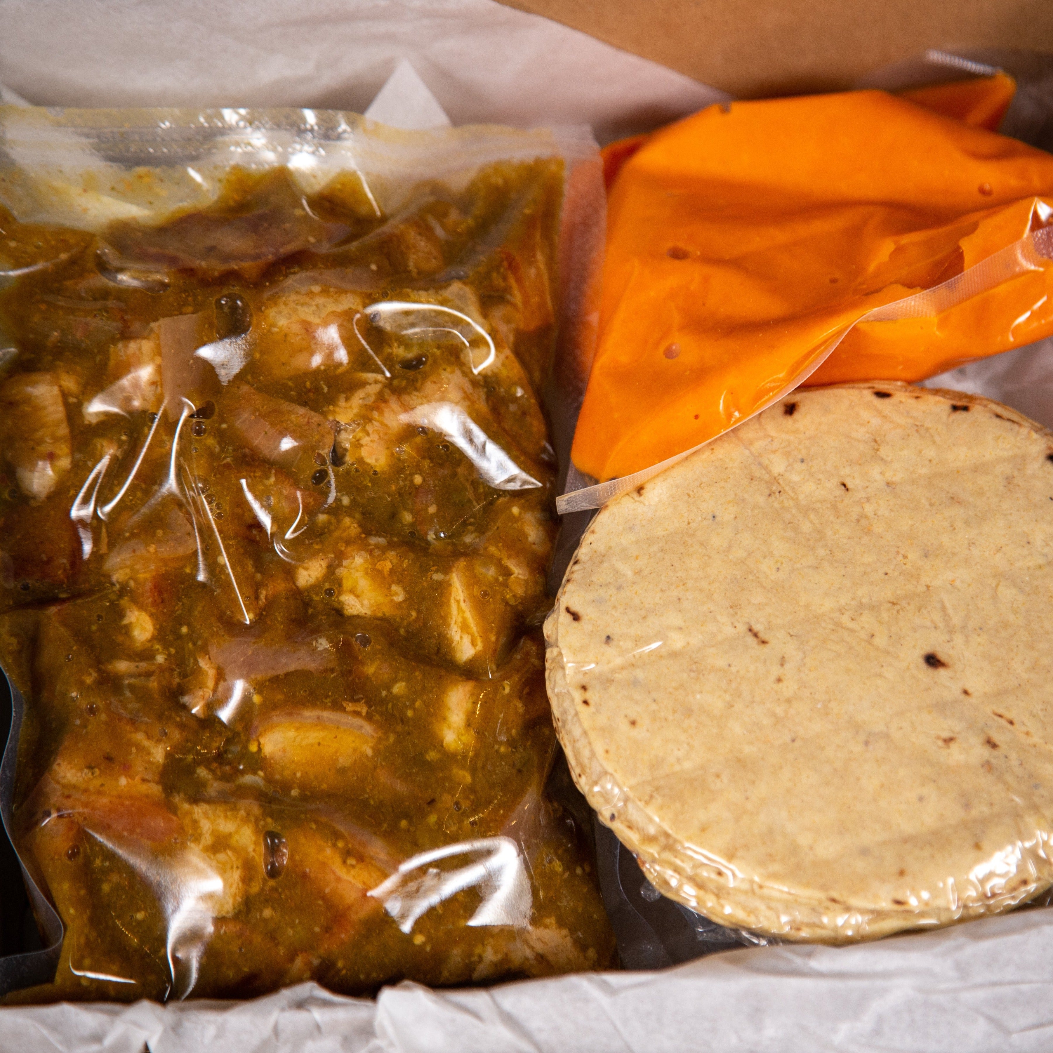 Chicharrón en Salsa (15 Tacos)